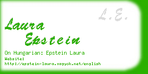 laura epstein business card